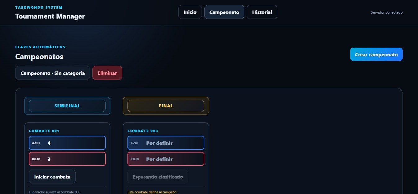 Gestión de llaves en Tournament Manager